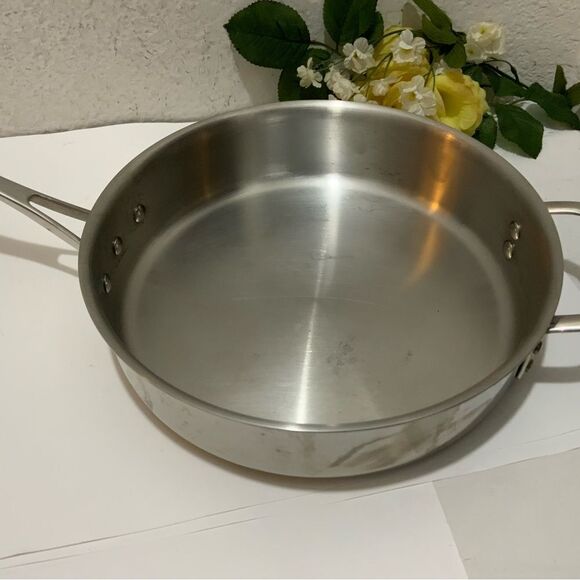 Calphalon 5003 3 Qt Stainless Skillet Frying Pan 2.8L No Lid Cookware - Picture 6 of 6